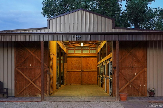 view of stable