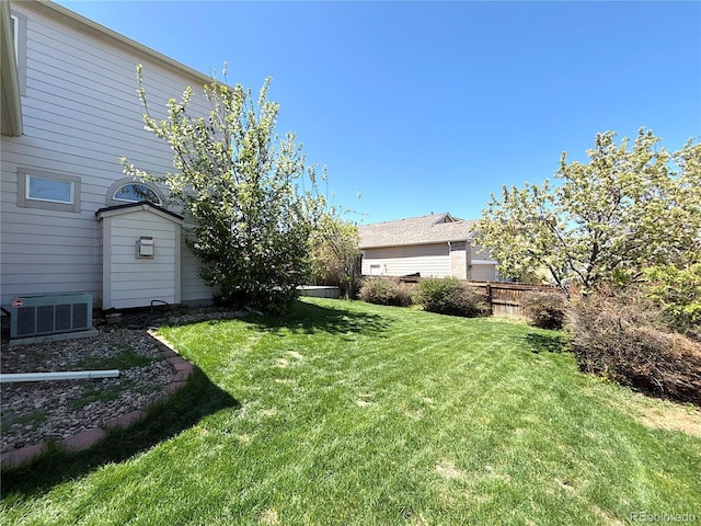 2835 S Tower Way, Aurora, CO 80013 - view of yard with central AC unit