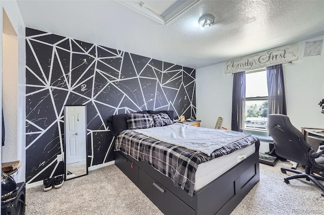 20530 Randolph Pl, Denver, CO 80249 - carpeted bedroom featuring a textured ceiling and an office area