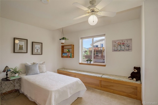 1460 Quince Ave Unit 102, Boulder, CO 80304 - bedroom with carpet flooring and a ceiling fan