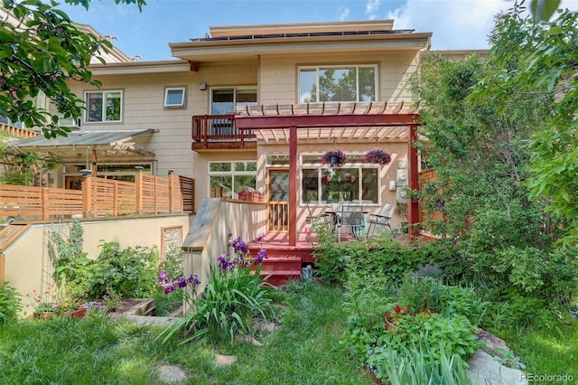1460 Quince Ave Unit 102, Boulder, CO 80304 - rear view of property featuring a wooden deck and a balcony