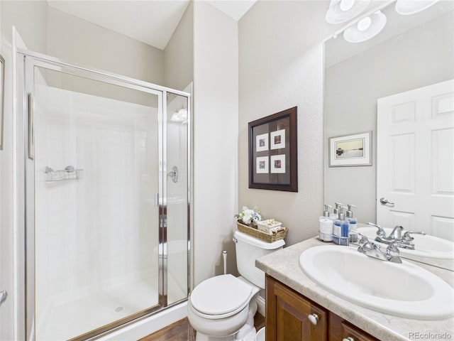 10497 Wagon Box Cir, Highlands Ranch, CO 80130 - bathroom with vanity and a shower stall