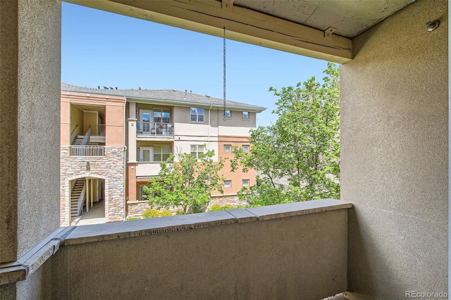 view of balcony