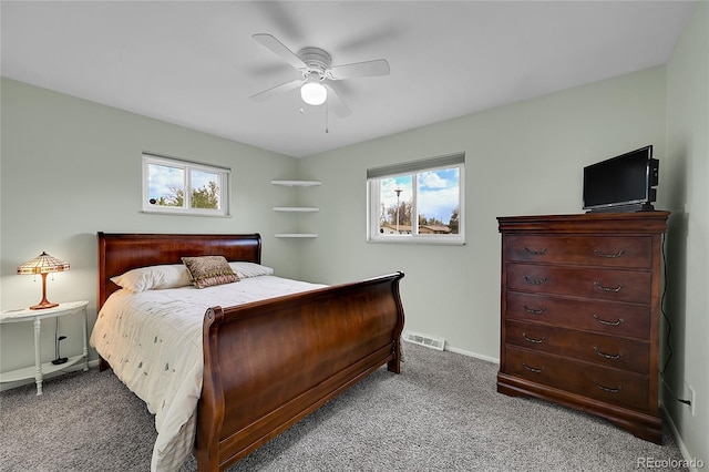 3451 Highland Pl, Westminster, CO 80031 - carpeted bedroom with ceiling fan, visible vents, and baseboards