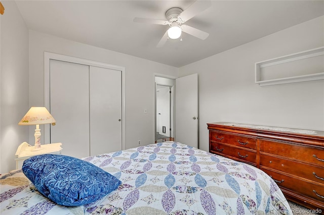 3451 Highland Pl, Westminster, CO 80031 - bedroom featuring a ceiling fan and a closet