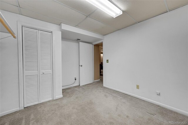 3451 Highland Pl, Westminster, CO 80031 - below grade area featuring baseboards and carpet