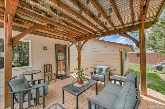 3451 Highland Pl, Westminster, CO 80031 - deck with a yard and outdoor lounge area