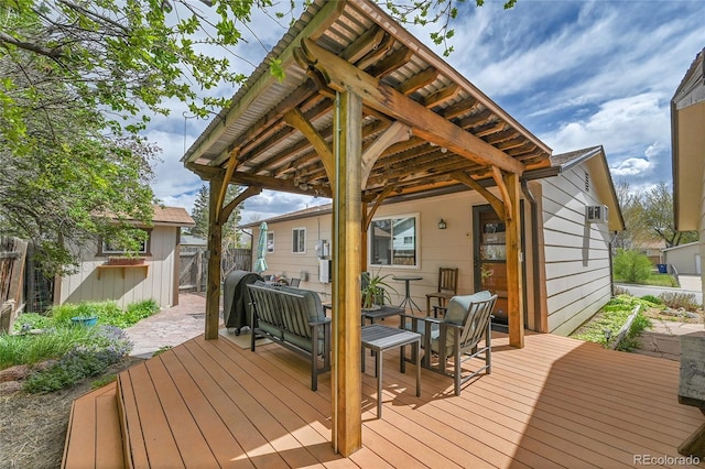 3451 Highland Pl, Westminster, CO 80031 - deck with an outdoor living space and fence