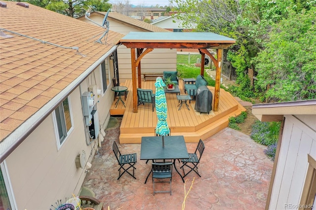 3451 Highland Pl, Westminster, CO 80031 - exterior space with a gazebo, outdoor dining space, and a patio area