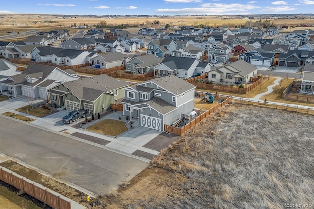 drone / aerial view featuring a residential view