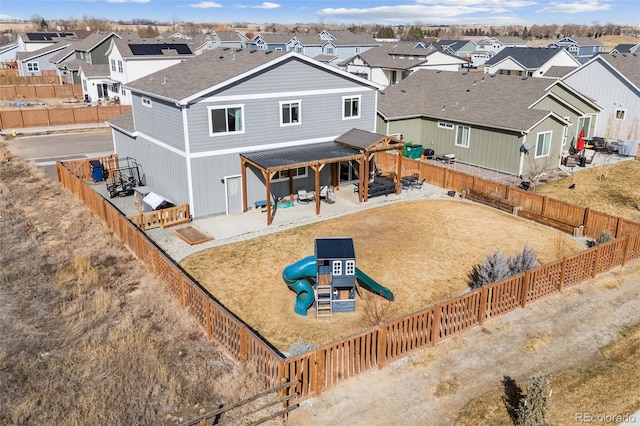 exterior space with a residential view