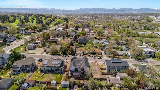 5240 N Raleigh St, Denver, CO 80212 - aerial view of residential area with a mountain backdrop