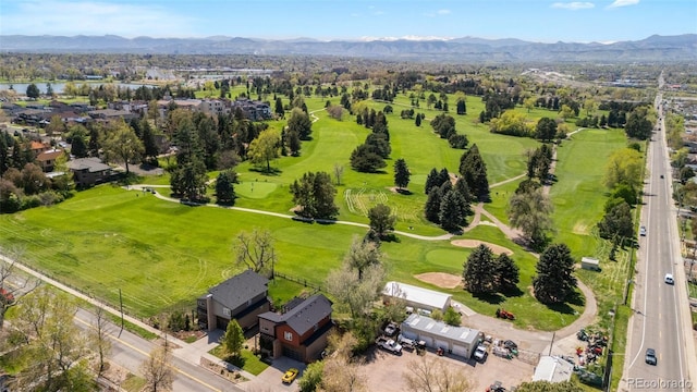 5240 N Raleigh St, Denver, CO 80212 - aerial view of residential area featuring a golf course and a water and mountain view