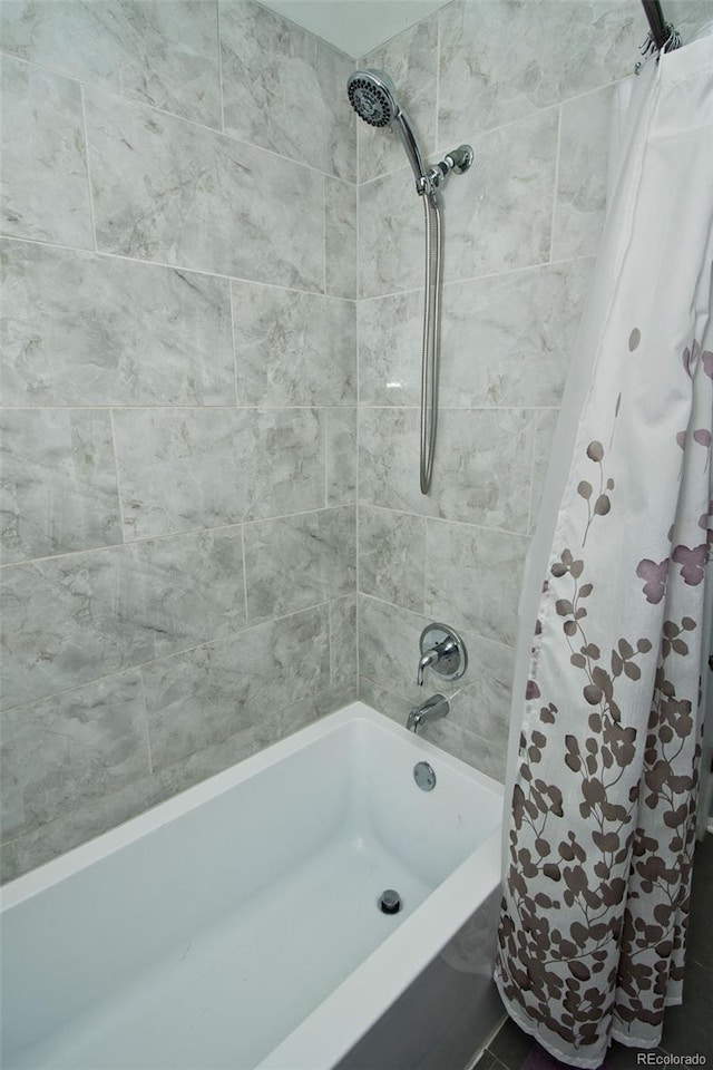 246 Baca Grant Way, Crestone, CO 81131 - bathroom featuring shower / bathtub combination with curtain