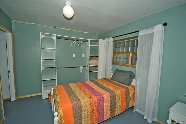 246 Baca Grant Way, Crestone, CO 81131 - bedroom with baseboards and concrete floors