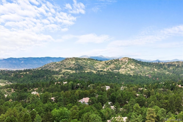 view of mountain feature