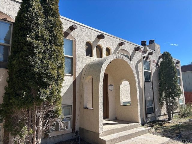 6485 Yvonne Way, Colorado Springs, CO 80918 - view of property exterior featuring stucco siding