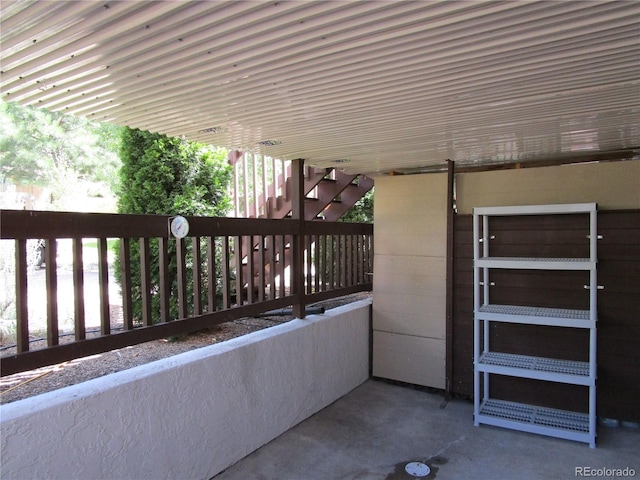 6485 Yvonne Way, Colorado Springs, CO 80918 - view of patio with stairs