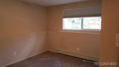 6485 Yvonne Way, Colorado Springs, CO 80918 - empty room featuring a baseboard heating unit