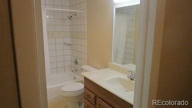 6485 Yvonne Way, Colorado Springs, CO 80918 - full bathroom featuring vanity and bathing tub / shower combination