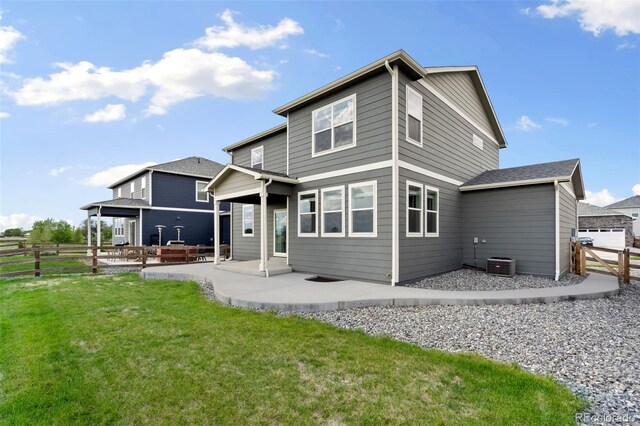 4209 Fox Grove Dr, Fort Collins, CO 80524 - rear view of property featuring a patio and central AC unit