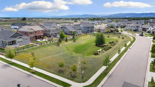 4209 Fox Grove Dr, Fort Collins, CO 80524 - aerial view of residential area featuring a mountainous background