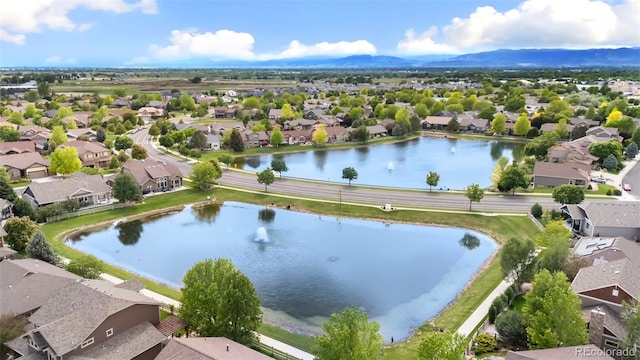 4209 Fox Grove Dr, Fort Collins, CO 80524 - aerial view of residential area with a water and mountain view