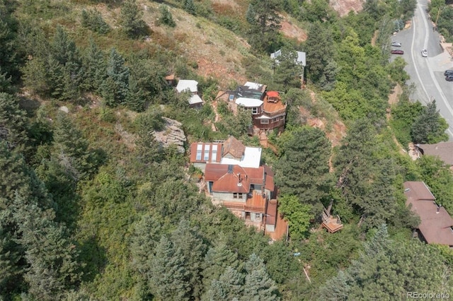 aerial view with a view of trees