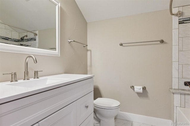 815 S Gaylord St, Denver, CO 80209 - bathroom with marble finish flooring, vanity, and a shower