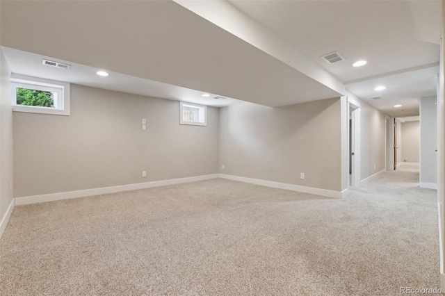 815 S Gaylord St, Denver, CO 80209 - basement with light carpet and recessed lighting