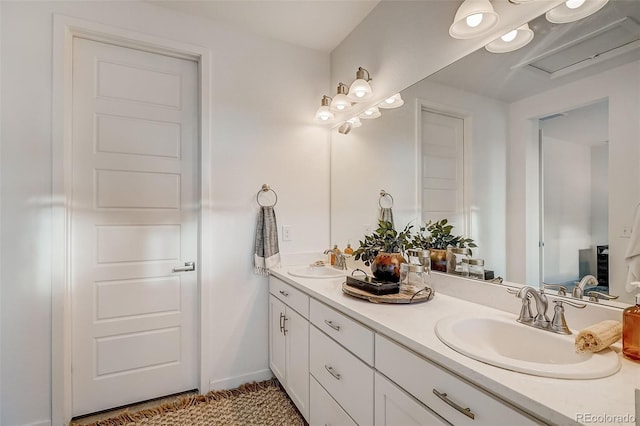 bathroom with vanity