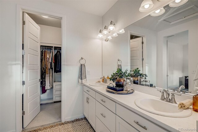 bathroom featuring vanity