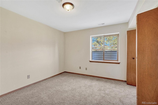 view of carpeted empty room