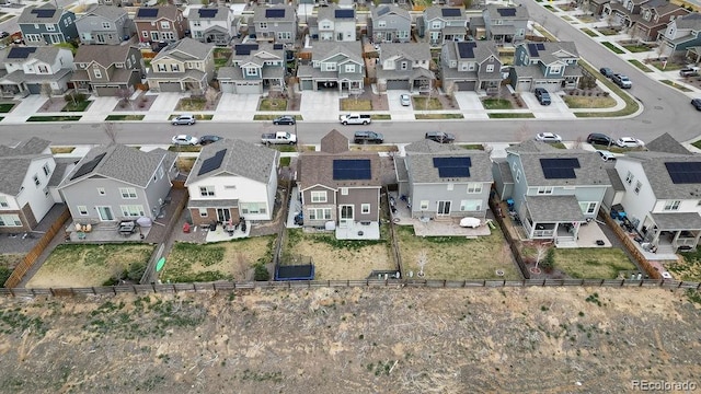birds eye view of property featuring a residential view