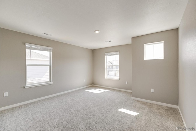 view of carpeted empty room