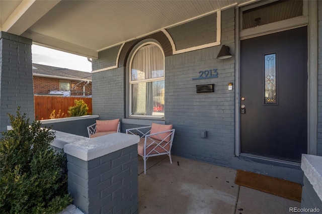 view of patio with covered porch