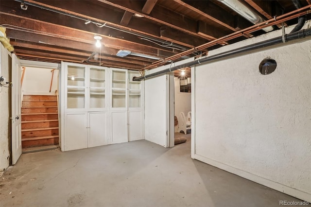 2360 S Milwaukee St, Denver, CO 80210 - unfinished basement with stairway