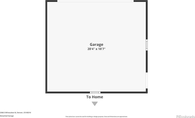 2360 S Milwaukee St, Denver, CO 80210 - view of property floor plan