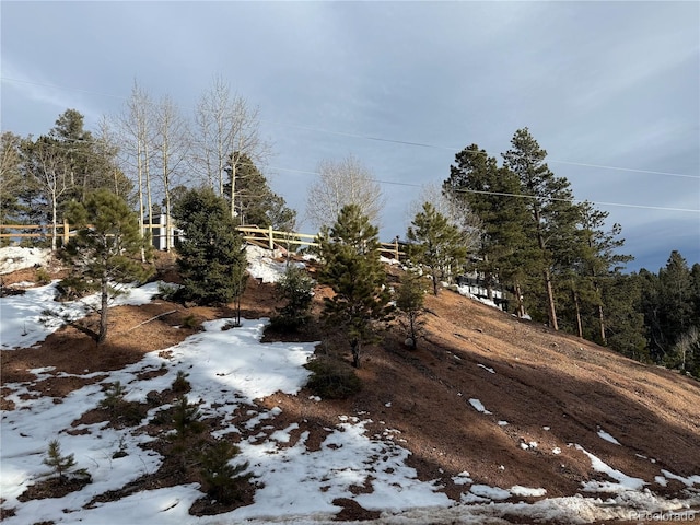 396 Mohawk Hts, Florissant, CO 80816 - view of snowy yard