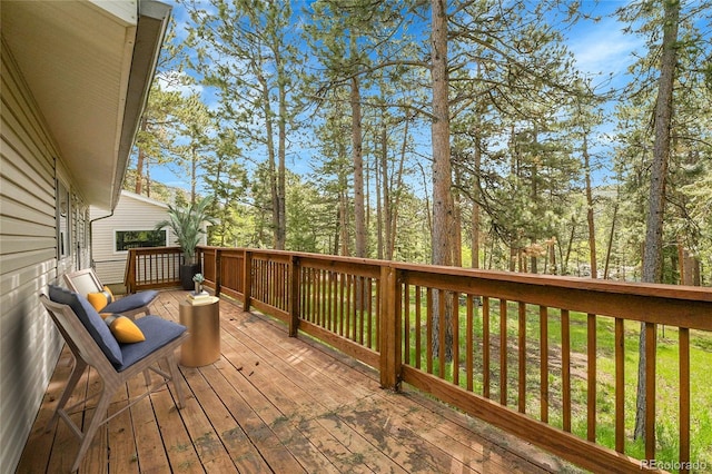 26752 Vosler St, Conifer, CO 80433 - view of wooden terrace