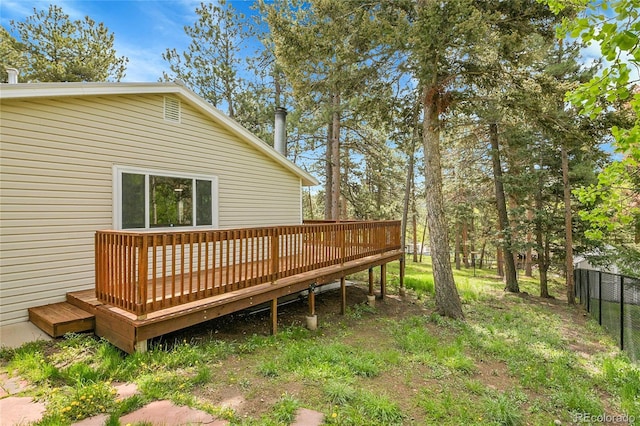 26752 Vosler St, Conifer, CO 80433 - view of wooden deck