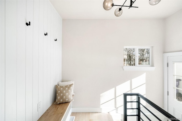 interior space featuring light wood-type flooring