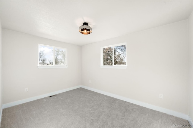 view of carpeted empty room