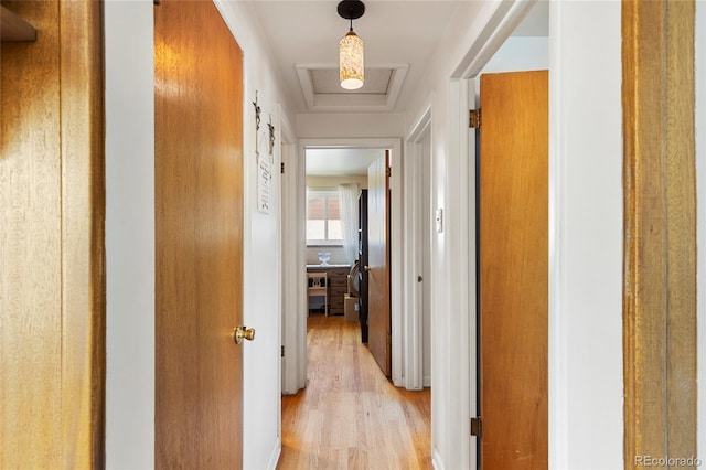 9830 E 5th Ave N, Aurora, CO 80010 - hallway with light wood-type flooring