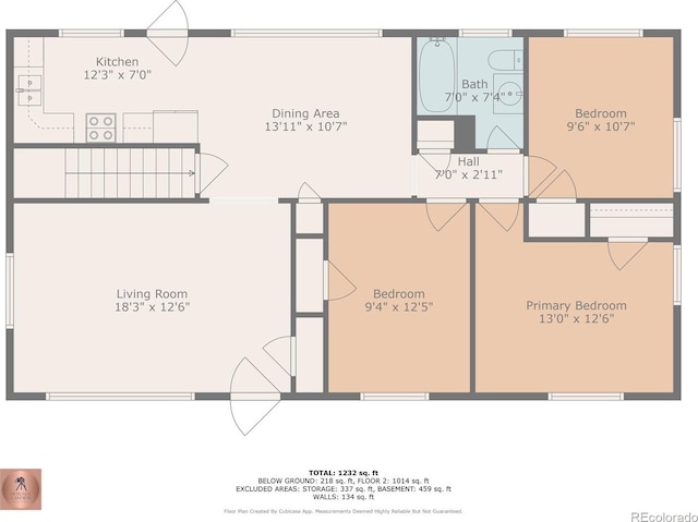 9830 E 5th Ave N, Aurora, CO 80010 - view of floor plan / room layout