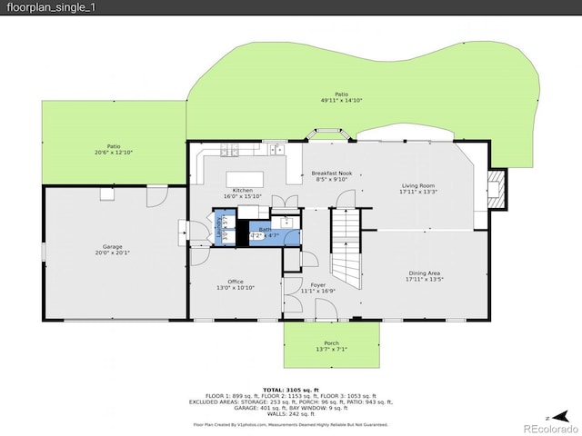 7030 S Fillmore Ct, Centennial, CO 80122 - floor plan / room layout
