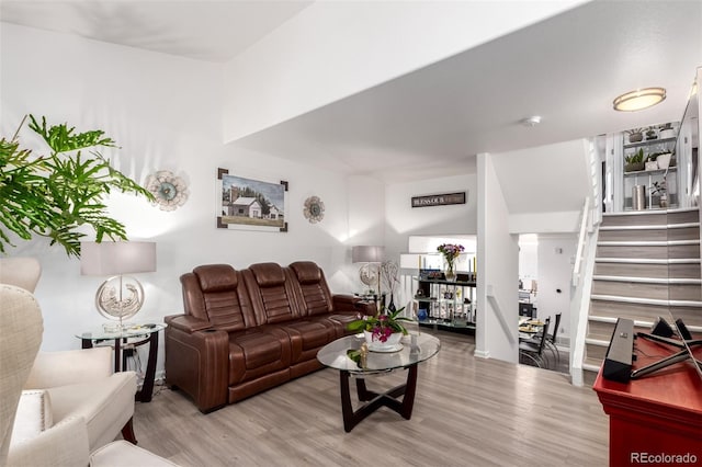 1885 S Quebec Way Unit G 106, Denver, CO 80231 - living area with wood finished floors and stairway