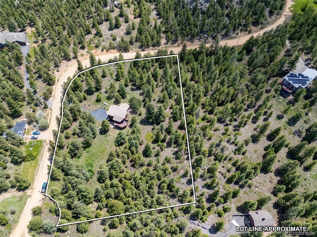 173 Silver Cloud Ln, Boulder, CO 80302 - aerial view of property's location featuring property parcel outlined
