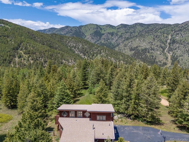 173 Silver Cloud Ln, Boulder, CO 80302 - view of mountain backdrop featuring a forest