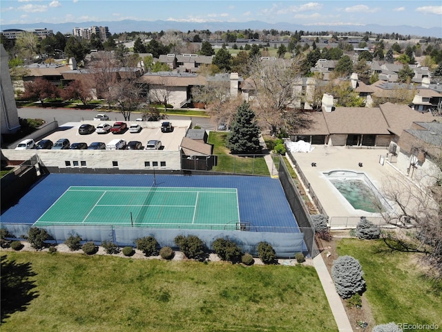 4250 S Olive St Unit 102, Denver, CO 80237 - drone / aerial view featuring a residential view